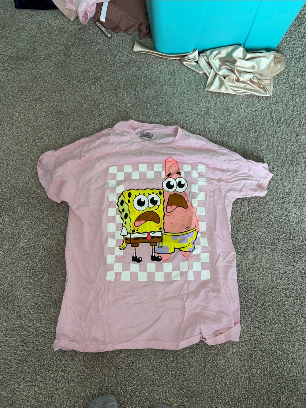 Pink SpongeBob & Patrick Graphic Tee